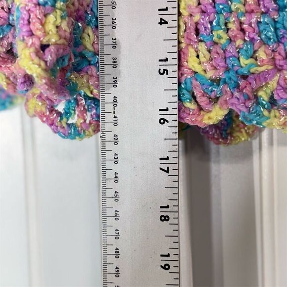 Handmade Baby Crochet Top & Bloomers Rainbow Pastel Sparkle 0–6M Cottagecore - Picture 4 of 9